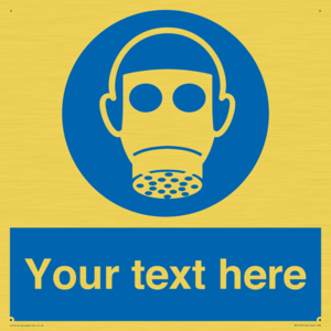 Custom Respirator Required Sign